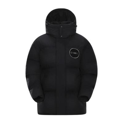 骆驼女装防泼水连帽羽绒服