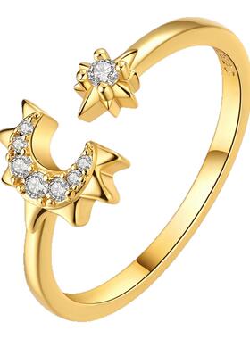 铜镀925银戒指小众轻奢