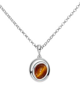 赫生虎眼石女美拉德项链