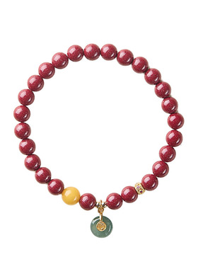 朱砂手串女本命年护身符轻奢小众