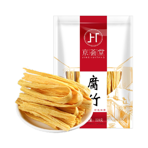 京荟堂精品腐竹干货228黄豆腐竹手工豆皮凉拌腐竹木耳黄花菜