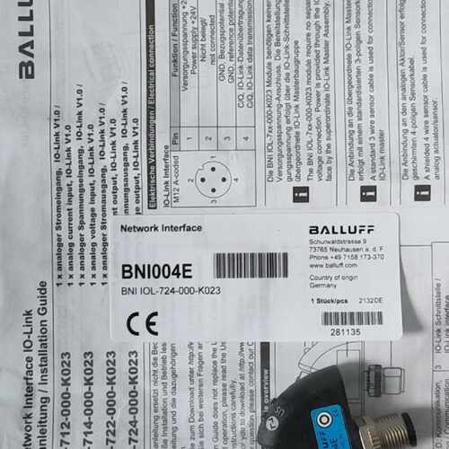 询价/巴鲁夫B004E信号转换器BIOL72