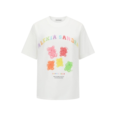AlexiaSandra小熊印花短袖