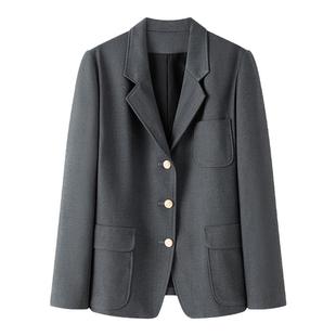 原创正版JK西装女灰色制服校供学院风西服外套藤川中东京岁时记jk