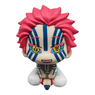 鬼灭之刃 Q版可爱 上弦三猗窝座 头部可动 机箱桌面摆件 盒装手办