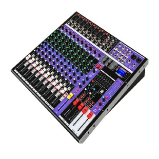 声艺专业4/8/12路调音台舞台婚庆小型演出蓝牙家用K歌混响效果器