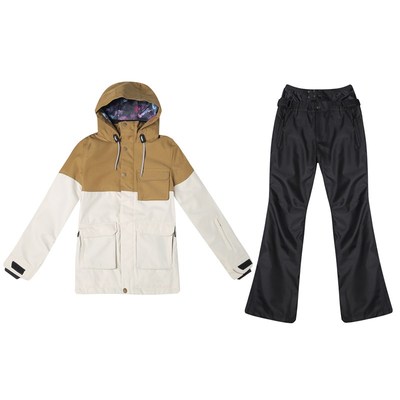 防水加厚女款单板双板通用滑雪服