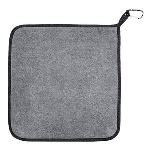 LURESKY路亚专用钓鱼毛巾带挂扣吸水擦手抓鱼多功能垂钓装备渔具