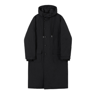 MRCYC棉服男中长款冬季加厚大衣外套潮牌ins棉衣韩系宽松连帽棉袄