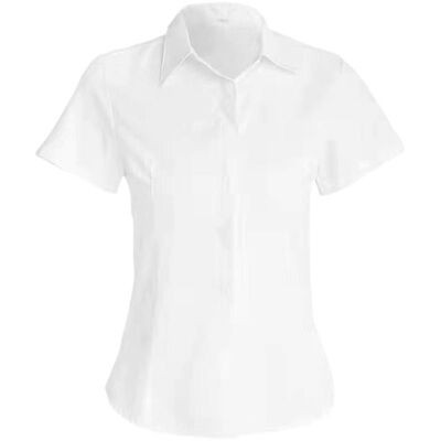 透气收腰职业装棉衬衫