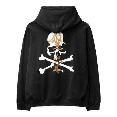 骷髅头烫金色原创国潮健康卫衣