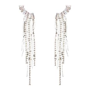 贩卖焦虑|晚会宴会气质流苏闪钻显瘦长款夸张耳环女大气复古耳饰