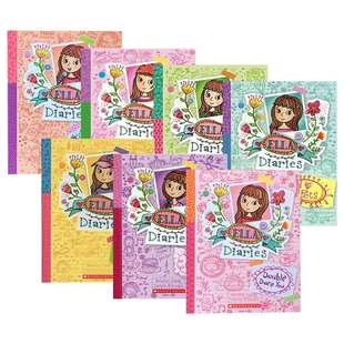 英文原版 Ella Diaries 艾拉日记7册 儿童章节桥梁书 卡通唯美风格 女孩儿童漫画小说 儿童课外阅读 英文版 进口英语原版书籍