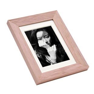 明星签名照收藏级实木6寸相框8寸画框无反光玻璃摆台挂墙定制装裱