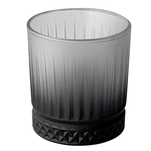 复古磨砂黑玻璃杯喝水杯子套装家用客厅待客轻奢高级感啤酒杯茶杯