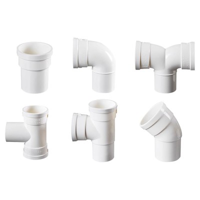 pvc缩口排水管配件三通直接弯头