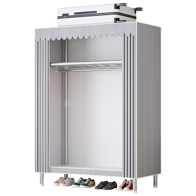 衣帽架晾衣架落地房间挂衣架简易衣柜家用卧室内小户型衣服收纳架