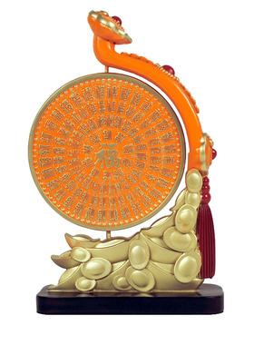 树脂中式办公室门店招财百福如意