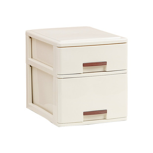 抽屉式收纳盒办公室桌面文件档案A4多层整理柜大容量可叠加置物架