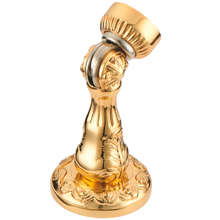 格林美域 黄铜欧式花纹门吸 地装墙装强磁地吸门碰门挡 门阻