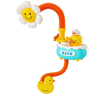 宝宝洗澡玩具儿童沐浴玩水泡澡小黄鸭子婴儿花洒神器浴缸女孩男孩