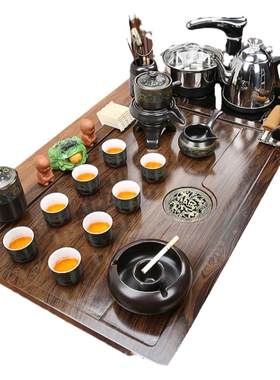 新款茶具套装家用全自动茶台烧水壶一体高档茶盘喝茶办公茶几泡茶
