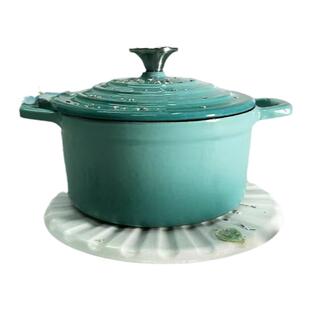 三厦14cm迷你铸铁锅瓷釉珐琅小锅不粘锅多功能炖炒海鲜煲汤单人锅