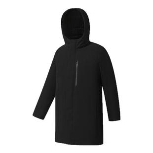 鹅绒FILA斐乐男士中长款羽绒服2025冬季新款高尔夫运动连帽外套