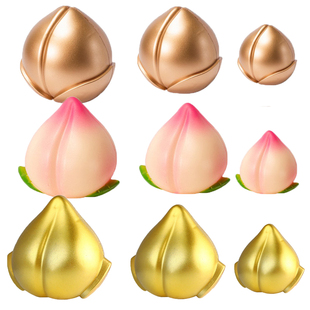 寿桃蛋糕装饰摆件塑料桃子寿星老人爷爷奶奶生日祝寿插件烘焙配件