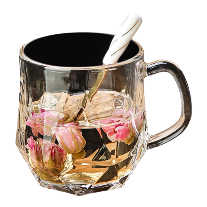 创意家用玻璃杯高级感喝水茶杯
