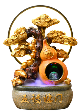 颐铭源新款招财流水葫芦摆件