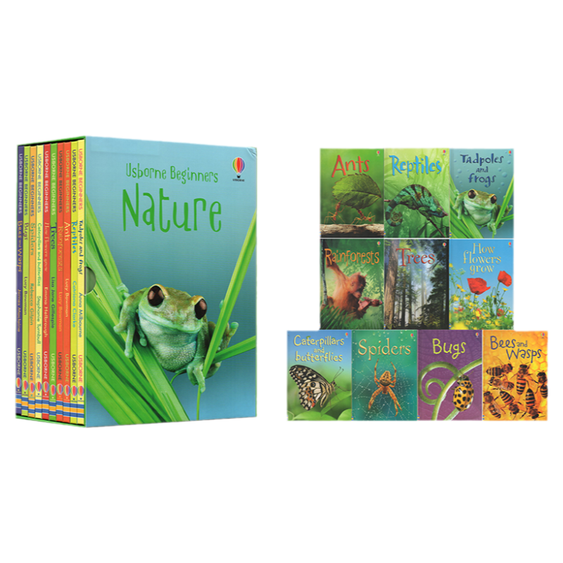 初探自然 Usborne Beginners Nature 10册礼盒套装 英文原版初学者科普系列 尤斯伯恩儿童英语启蒙绘本少儿科学科普读物