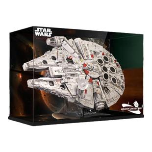 乐高千年隼展示盒75192星球大战亚克力防尘罩带支架LED灯饰灯光