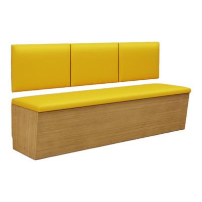 实木定制卡座餐桌家用沙发储物柜带靠背奶茶餐饮店商用软包沙发凳