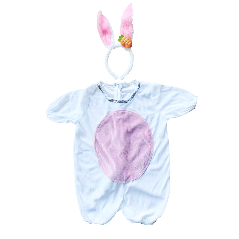 新款儿童动物演出服男女童卡通小兔子表演服男女童幼儿话剧舞蹈服