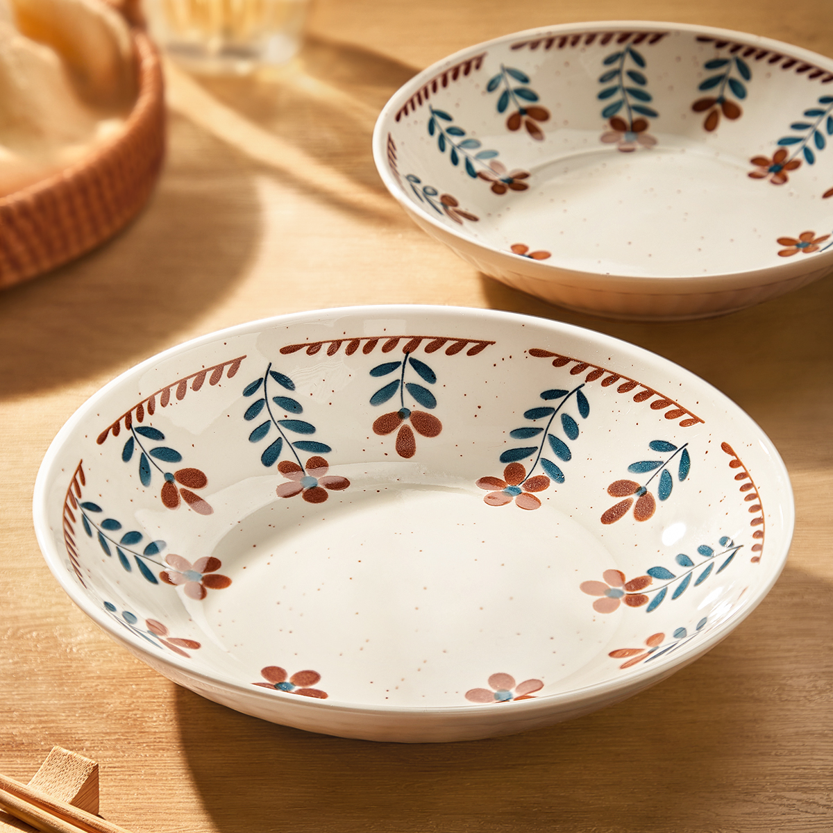 日式陶瓷盘子菜盘家用碗碟2025新款餐具高级感菜碟子方盘餐盘深盘