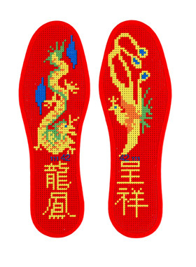 十字绣鞋垫自己绣买5送1
