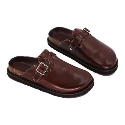 RIMRIM塑型马皮鞋凉鞋女夏季新款厚底勃肯鞋休闲百搭罗马半拖鞋