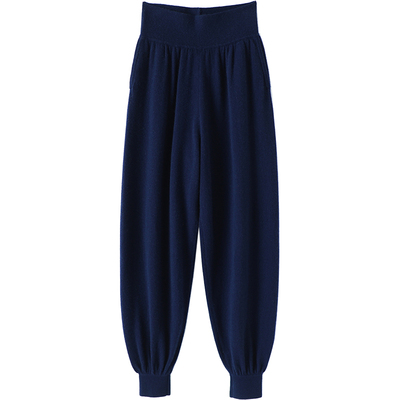 启超高端100%纯山羊绒裤