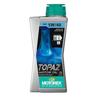 MOTOREX摩托瑞士蓝精灵TOPAZ 5W40合成性能机油适用大众奔驰认证