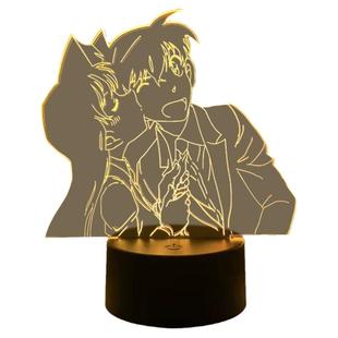 名侦探柯南周边工藤新一安室透小兰手办朋友礼物电竞氛围灯小夜灯