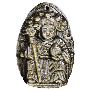 金曜石王母娘娘西王母吊坠黑曜石西姥瑶池金母元君男女水晶项链