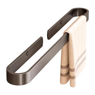 毛巾架打孔安装卫生间浴巾置物架壁挂毛巾杆厕所浴室高端毛巾架子