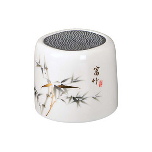充电陶瓷蓝牙音箱无线音箱居家便携式音疗茶室迷你音响播放器礼物
