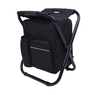 户外折叠凳老人旅行双肩包便携可坐背包钓鱼椅子火车排队无座马扎