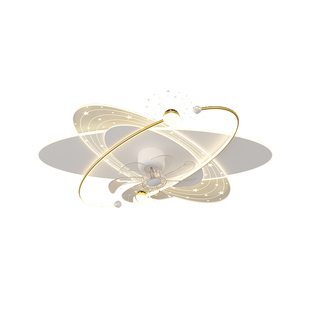 客厅风扇灯2026新款灯具简约现代家用可摇头餐厅灯卧室吸顶吊扇灯