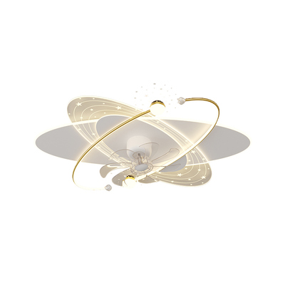 风扇灯简约现代风扇灯客厅灯