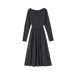 indicia标记2026春新款简约大气收腰连衣裙轻熟优雅长裙L2A6LQ032