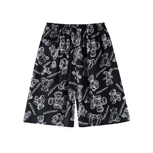 男士棉绸睡裤夏季人造棉家居短裤沙滩宽松学生裤衩子夏天绵绸中裤