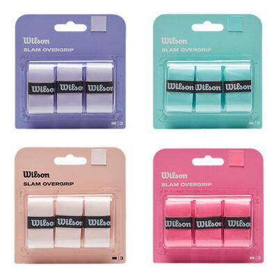 Wilson威尔胜吸汗带彩色新款网羽球拍手胶防滑胶鱼竿手柄散装卡装